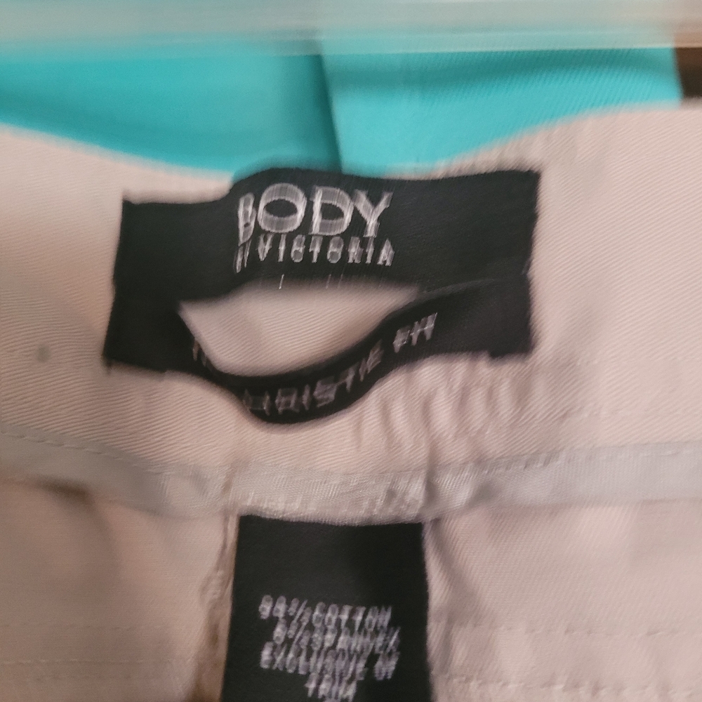 Body By Victoria Beige Straight Leg Pants Size 6 - Picture 4 of 8